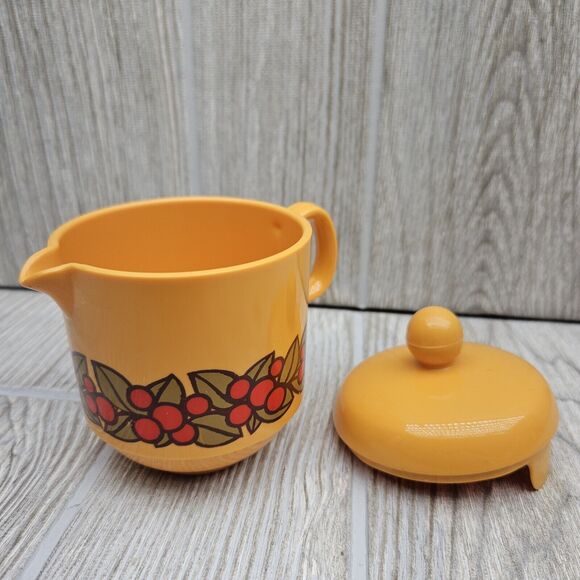 Vintage 70's Emsa‎ Lot MCM Retro Mod Cream Sugar Butter Salt Pepper W. Germany - Picture 10 of 15